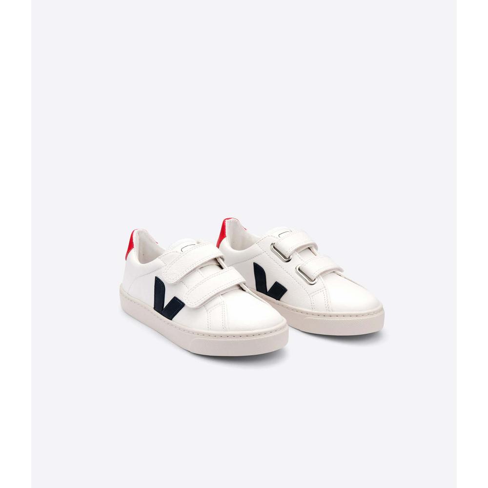 Veja ESPLAR CHROMEFREE Schoenen Kinderen White/Blue | BE 729SGL